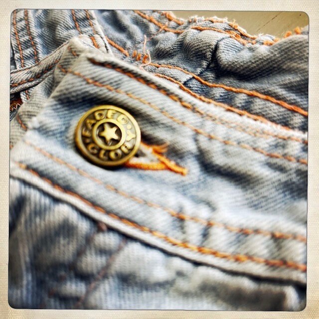 まちゃりゃん HIP FLAP DENIM PANTS 2776P Big Pocket 2WAY Buggy Denim Cargo Pants