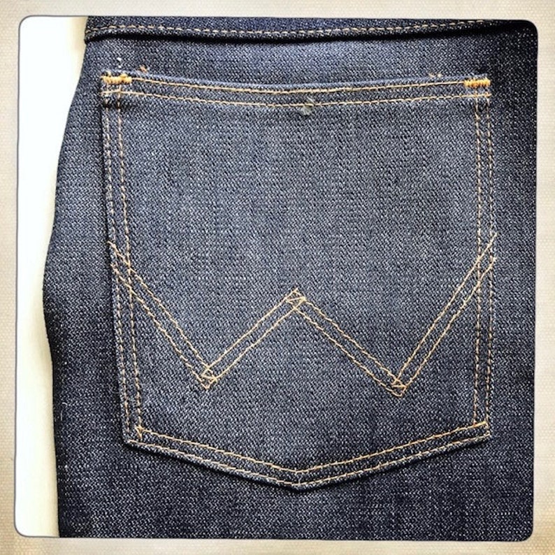 Size 27W x 32L – COOL! Vintage 70s NOS Deadstock WRANGLER Regular Fit Boot Cut Denim Jeans image 7