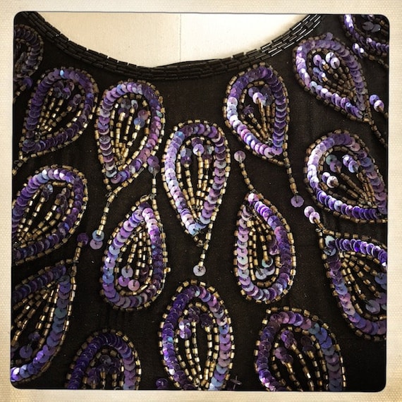 GORGEOUS! Vintage 70s Sequin Beaded Indian Coutur… - image 2