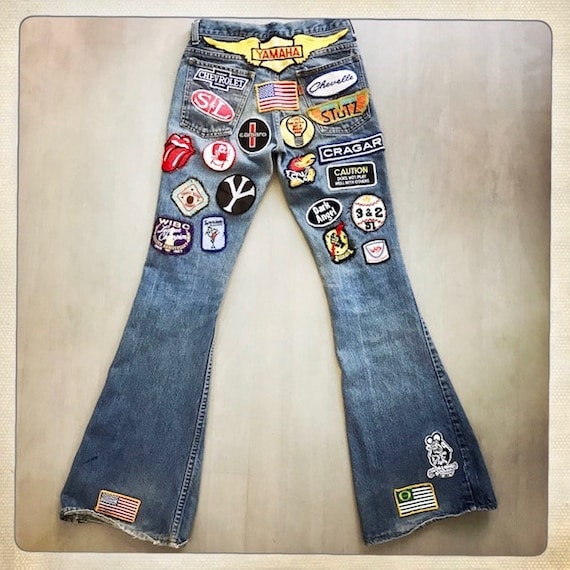 WOWZA! - SUPER 70s Heavily Patched GEARHEAD Hippie Boho