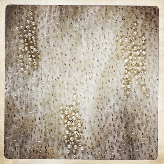 GORGEOUS! Vintage 80s Sequin Beaded Pearl Couture… - image 10