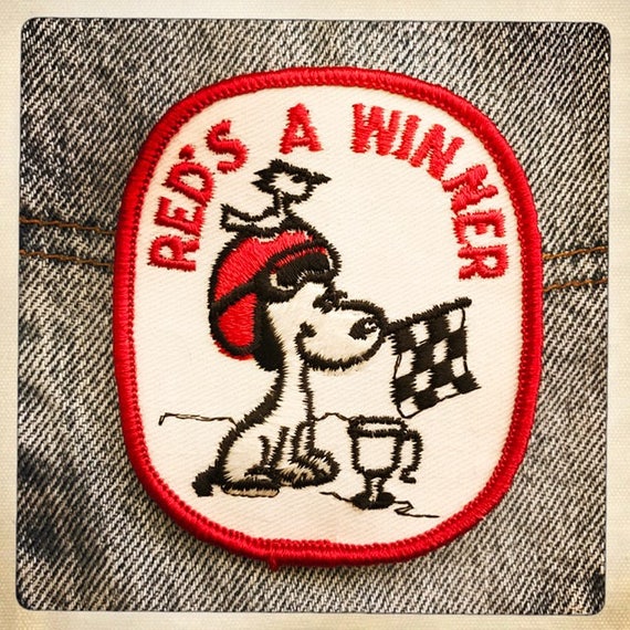 SNOOPY & WOODSTOCK Racing Flag Winner Competition Patches