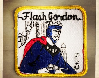 FLASH GORDON! – Embroidered Patch Authentic Vintage 60s 70s Denim Hippy Hippie Boho