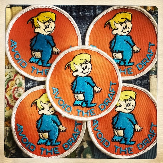 CUTE! – 'Avoid the Draft' Round Patch Authentic V… - image 2