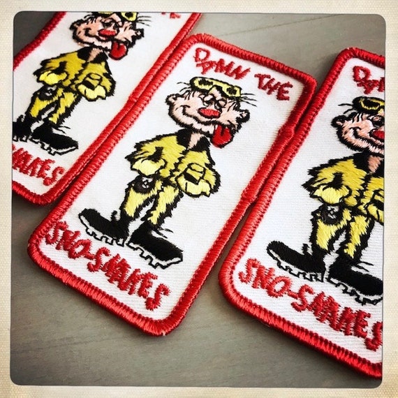 Damn the Sno-Snakes – Rectangle Patch Authentic V… - image 3