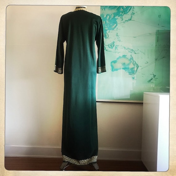 Stunning Vintage 70s GODDESS MAXI Heavily Embroid… - image 10