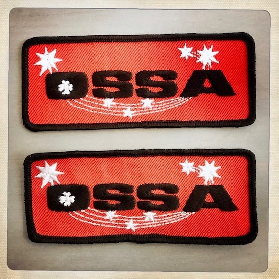 OSSA Motorcycles – Rectangle LOGO Patch Authentic… - image 1