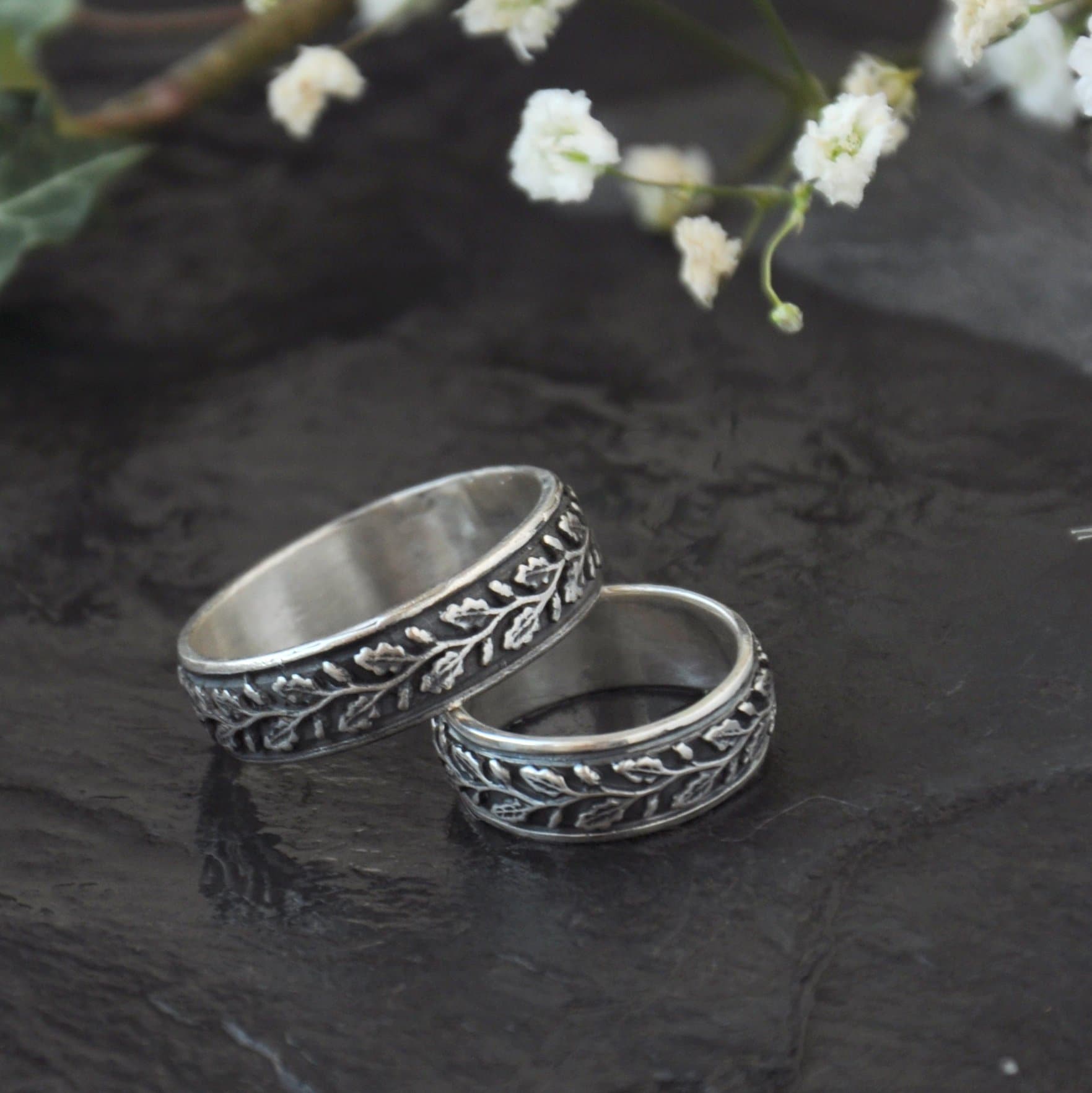 Oak Leaf Wedding Band Oak Wedding Band Elven Wedding Band Etsy Oak Leaf Wedding Band Oak Wedding Band Elven Wedding Band Etsy