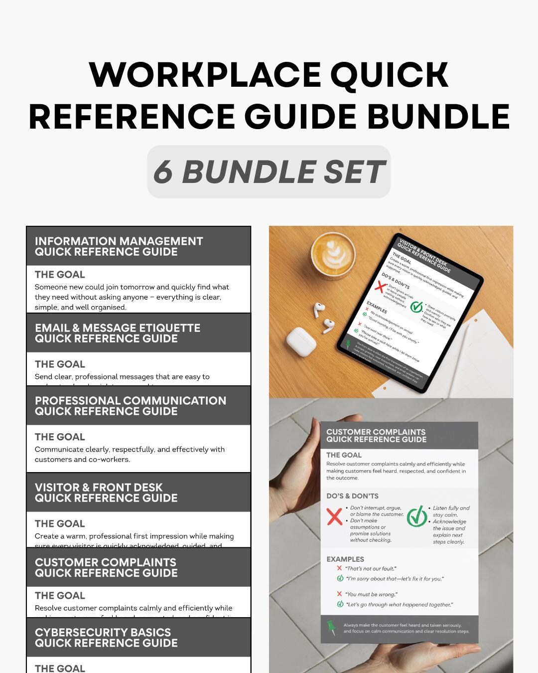 Workplace Quick Reference Guide Bundle (6-pack) | Professional ...