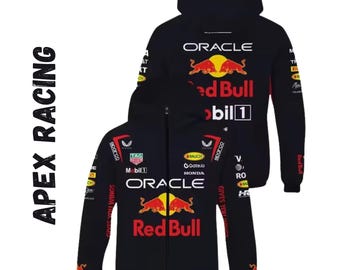 Jaqueta com capuz e zíper Oracle Red Bull Racing Motorsport Streetwear