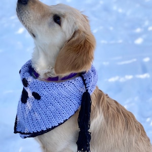 Pretty Paws Pet Bandana Crochet Pattern - PATTERN ONLY - Instant Download