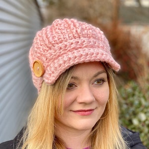 Capitol Couture Newsboy Hat Crochet Pattern - PATTERN ONLY - Instant Download