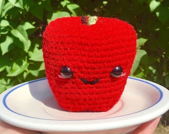 Amigurumi Apple Crochet Pattern - PATTERN ONLY - Play Food