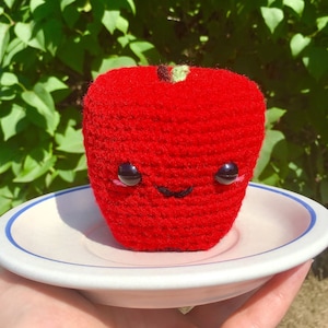Amigurumi Apple Crochet Pattern - PATTERN ONLY - Play Food