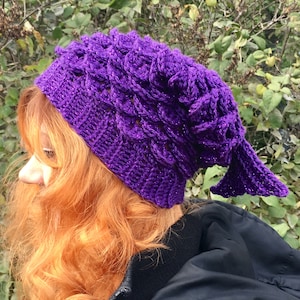 Mermaid Slouchy Hat Crochet Pattern - PATTERN ONLY - Women's / Teens