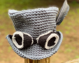 Trick or Treat Top Hat Crochet Pattern - PATTERN ONLY - Halloween Costume DIY - Adults and Kids Sizes