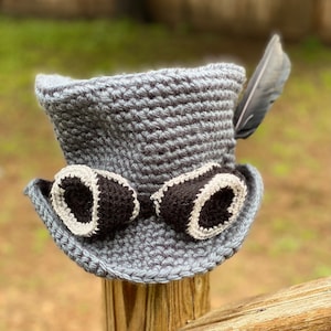 Trick or Treat Top Hat Crochet Pattern - PATTERN ONLY - Halloween Costume DIY - Adults and Kids Sizes