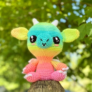 Buffy the Baby Dragon Amigurumi Crochet Pattern - PATTERN ONLY - Stuffed Animal / Toy / Plush
