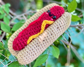 Amigurumi Hot Dog Crochet Pattern - PATTERN ONLY - Instant Download