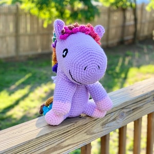 Moonbeam the Amigurumi Pegasus Crochet Pattern - PATTERN ONLY - Large Stuffed Animal