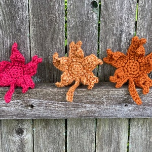 Fall Maple Leaf Crochet Pattern - PATTERN ONLY - Instant Download