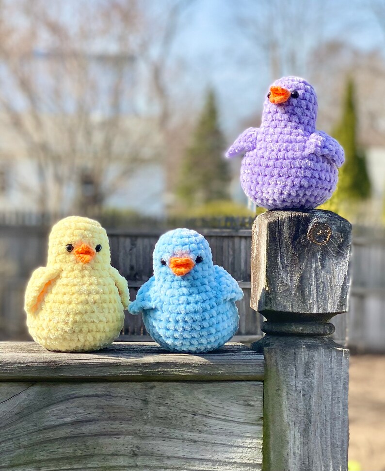 Sweet Spring Birds Amigurumi Crochet Pattern PATTERN ONLY Instant Download image 3