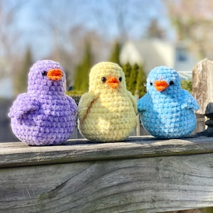 Sweet Spring Birds Amigurumi Crochet Pattern PATTERN ONLY Instant Download image 1