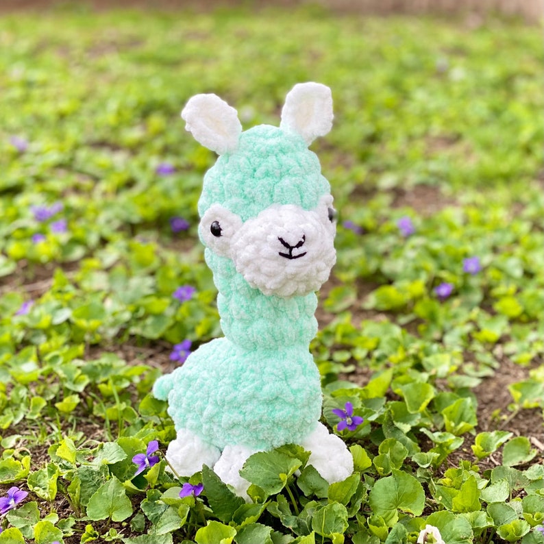 Amigurumi Kawaii Alpaca Crochet Pattern PATTERN ONLY image 1