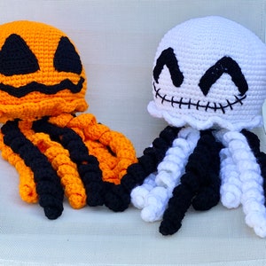 Halloween Amigurumi Jellyfish Jack the Jelly Lantern Crochet Pattern PATTERN ONLY Stuffed Animal / Plush / Plushie image 10