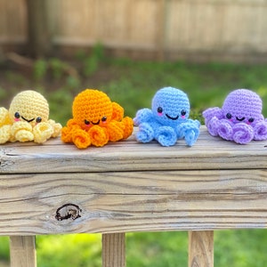 Amigurumi Kawaii Oktopus Häkelanleitung - NUR MUSTER - Kuscheltier Plüschtier