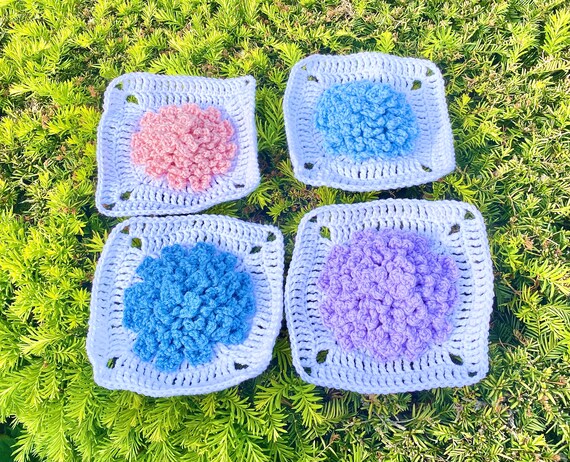Hydrangea crochet blanket clearance