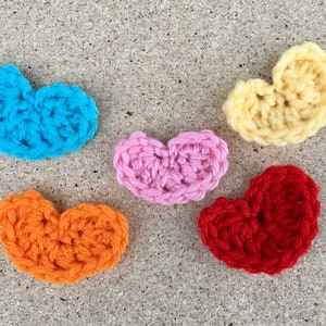Heart Applique Crochet Pattern - PATTERN ONLY