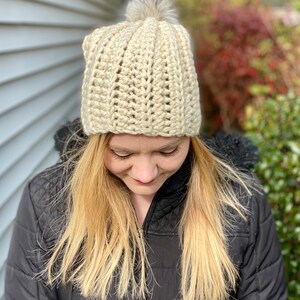 Easy One Hour Chunky Beanie Crochet Pattern - PATTERN ONLY - Instant ...