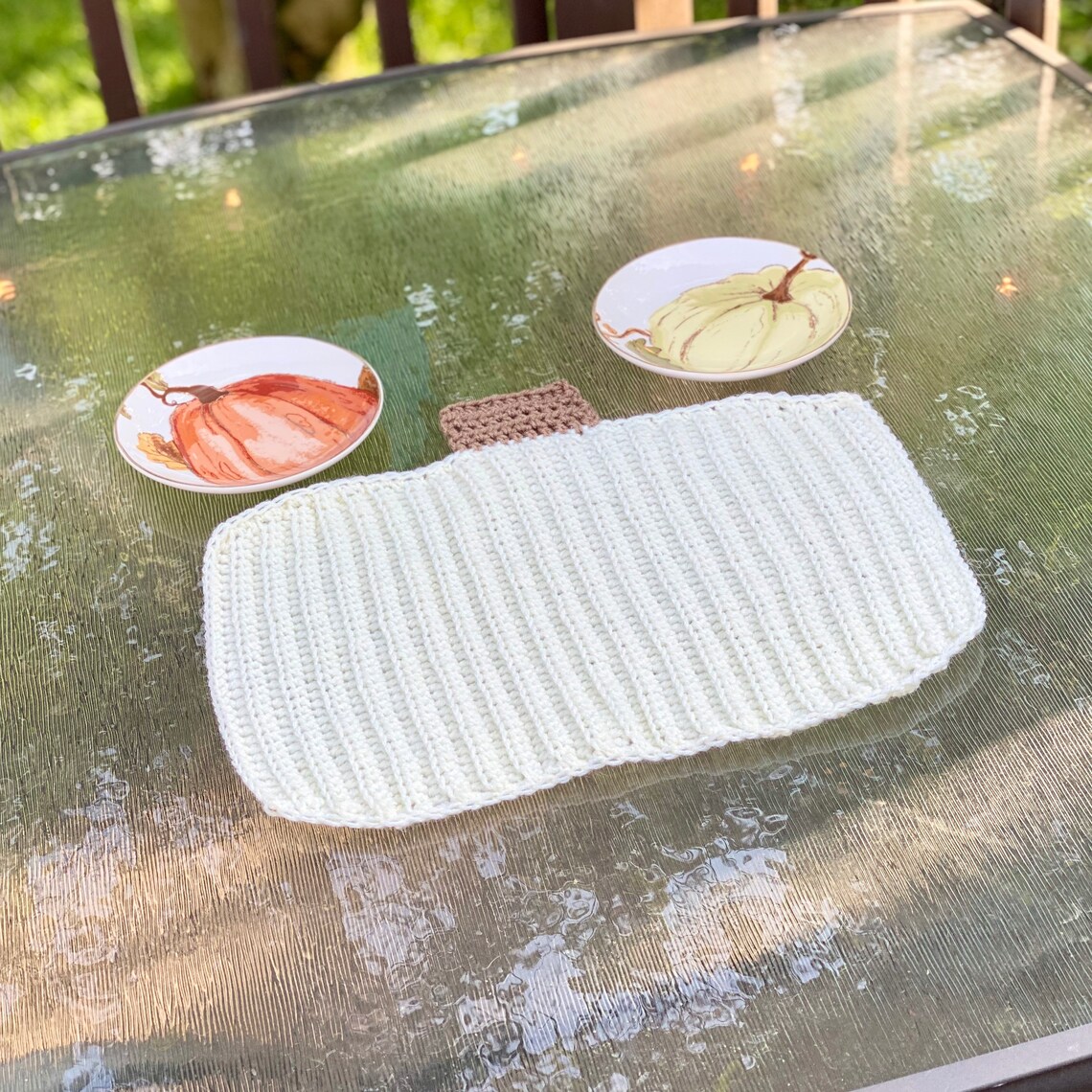 Pumpkin Placemats Crochet Pattern PATTERN ONLY Instant Etsy