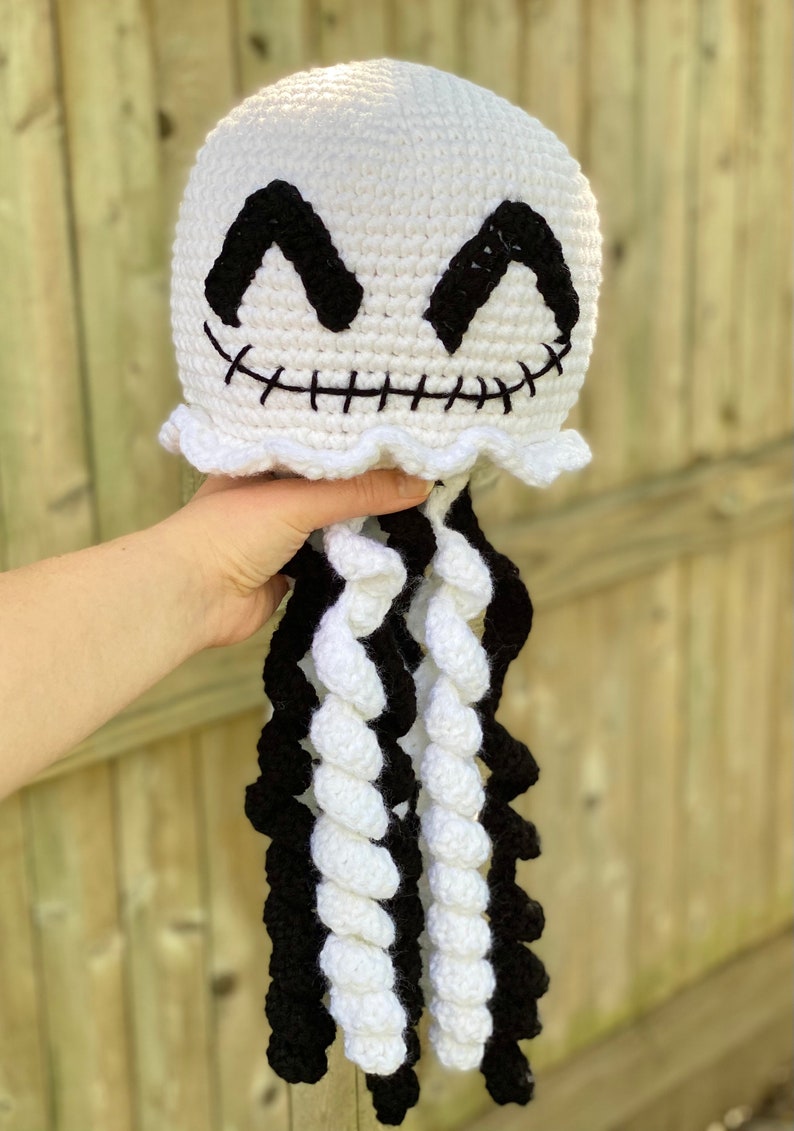 Halloween Amigurumi Jellyfish Jack the Jelly Lantern Crochet Pattern PATTERN ONLY Stuffed Animal / Plush / Plushie image 3