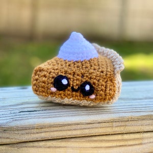 Amigurumi Pumpkin Pie Crochet Pattern - PATTERN ONLY - Thanksgiving, Christmas, Holiday