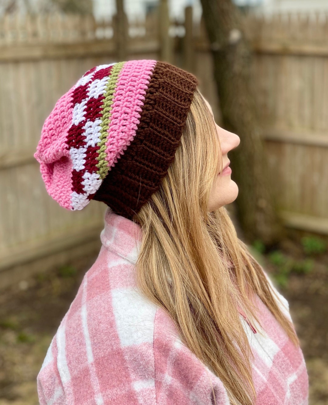 Little Sis Slouchy Hat Beanie Crochet Pattern - PATTERN ONLY