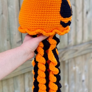 Halloween Amigurumi Jellyfish Jack the Jelly Lantern Crochet Pattern PATTERN ONLY Stuffed Animal / Plush / Plushie image 4