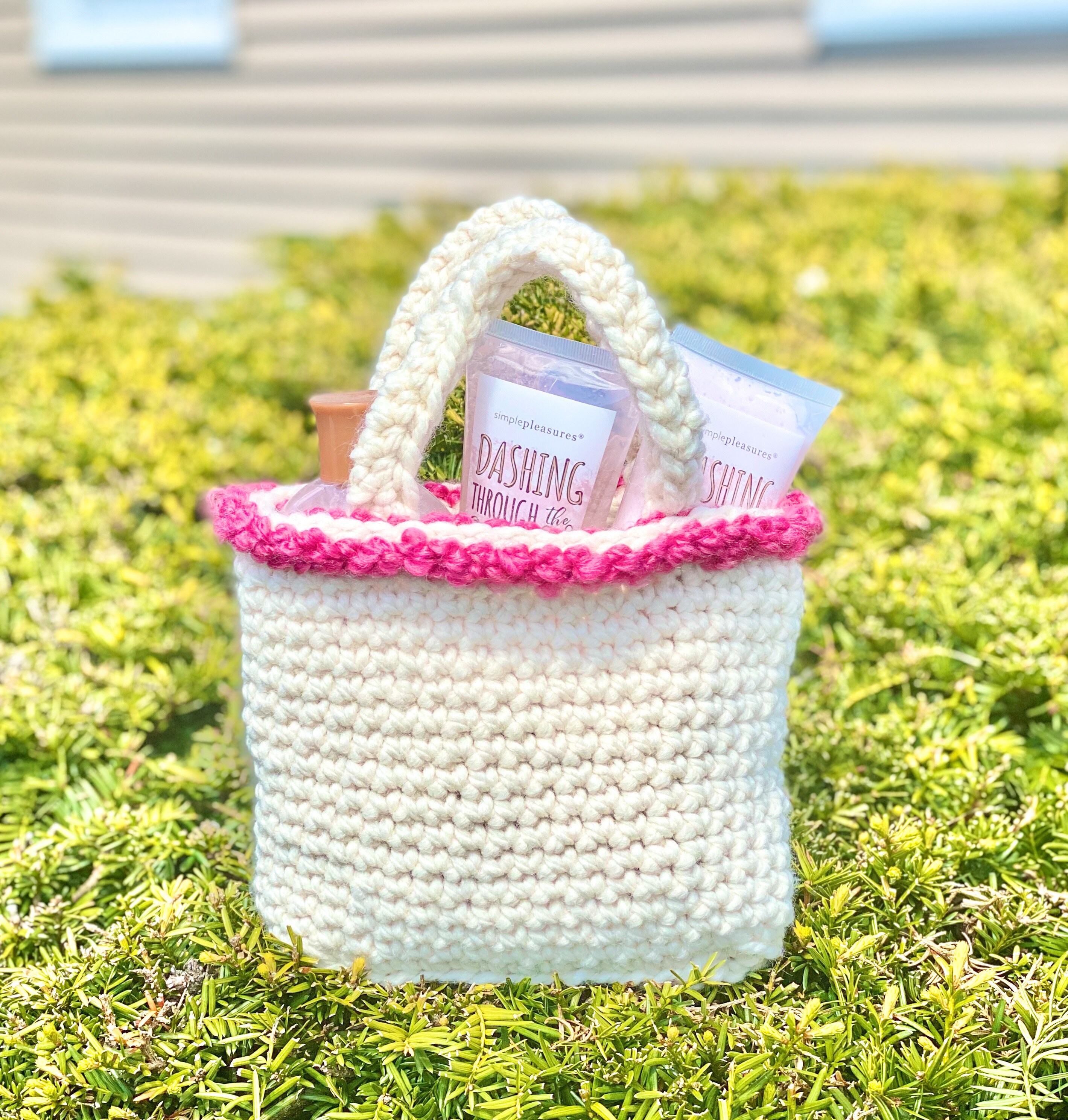 Basket Bag Crochet Pattern PATTERN ONLY Instant Download Etsy