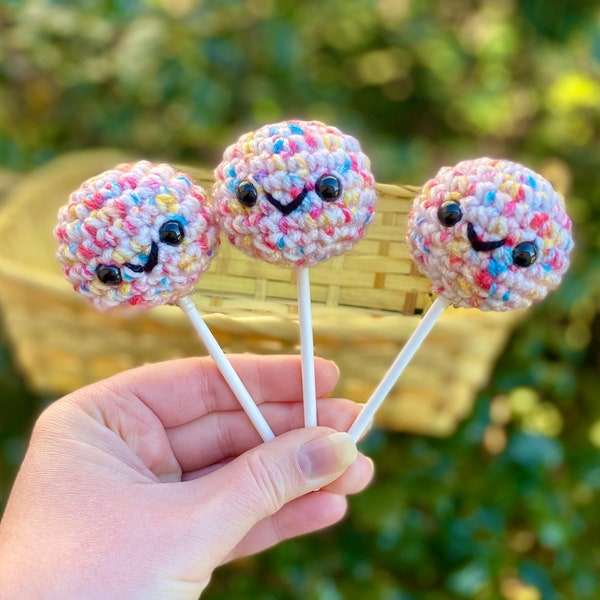 Amigurumi Cake Pops Crochet Pattern - PATTERN ONLY - Instant Download