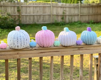 Plushie Pumpkins Crochet Pattern - PATTERN ONLY - Fall, Autumn, Halloween, Home Decor
