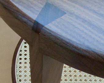 The Dovetail Table: Walnut With Crotch Figured Top