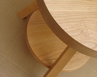 The Tripod Table:  Round End Table (Cherry)