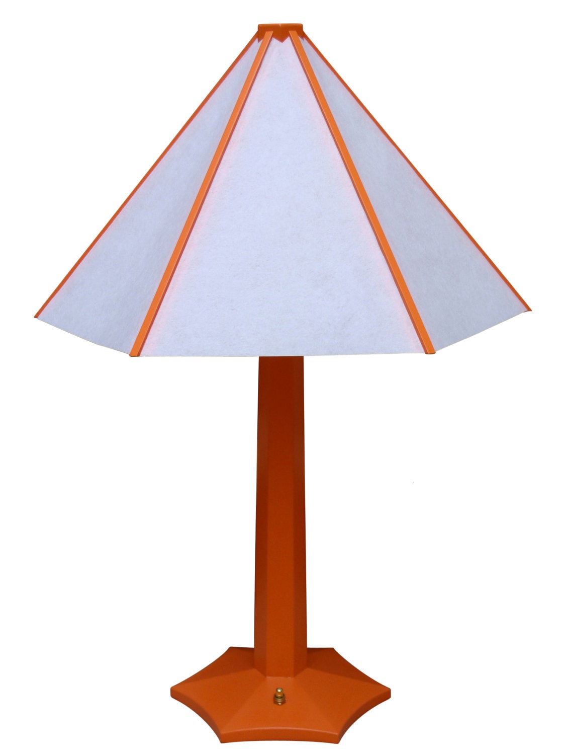 Parasol Lamp Painted Lamp With Rice Paper Shade Etsy