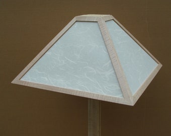 The Pyramid Lamp: Silver Maple Floor Lamp