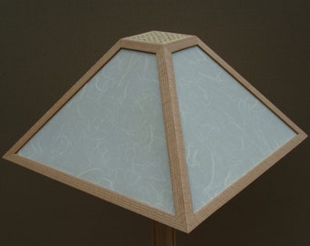 The Pyramid Lamp:  Quarter Sawn Red Oak Floor Lamp