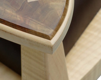 Seat Of Tranquility: Curly Maple And Crotch Walnut Sitting Chair