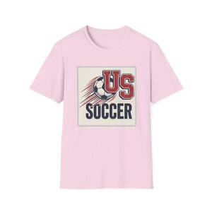 US Soccer Tee | Vintage United States Football Tee,Soccer Ball Retro Team Logo T-Shirt image 12