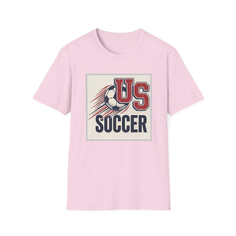 US Soccer Tee | Vintage United States Football Tee,Soccer Ball Retro Team Logo T-Shirt image 12