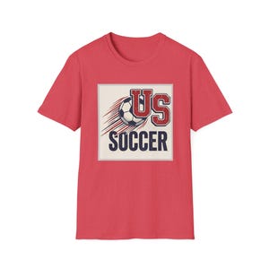 US Soccer Tee | Vintage United States Football Tee,Soccer Ball Retro Team Logo T-Shirt image 14